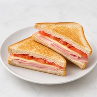 Ham, Cheese and Tomato Sandwich