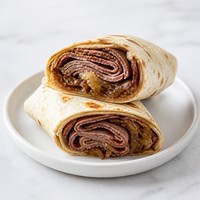 Roast Beef and Caramelized Onion Wrap